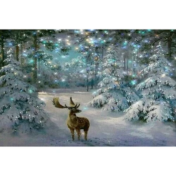 

Full Drill Christmas Tree Deer 5D Diamond Painting Cross Stitch Embroidery Decor