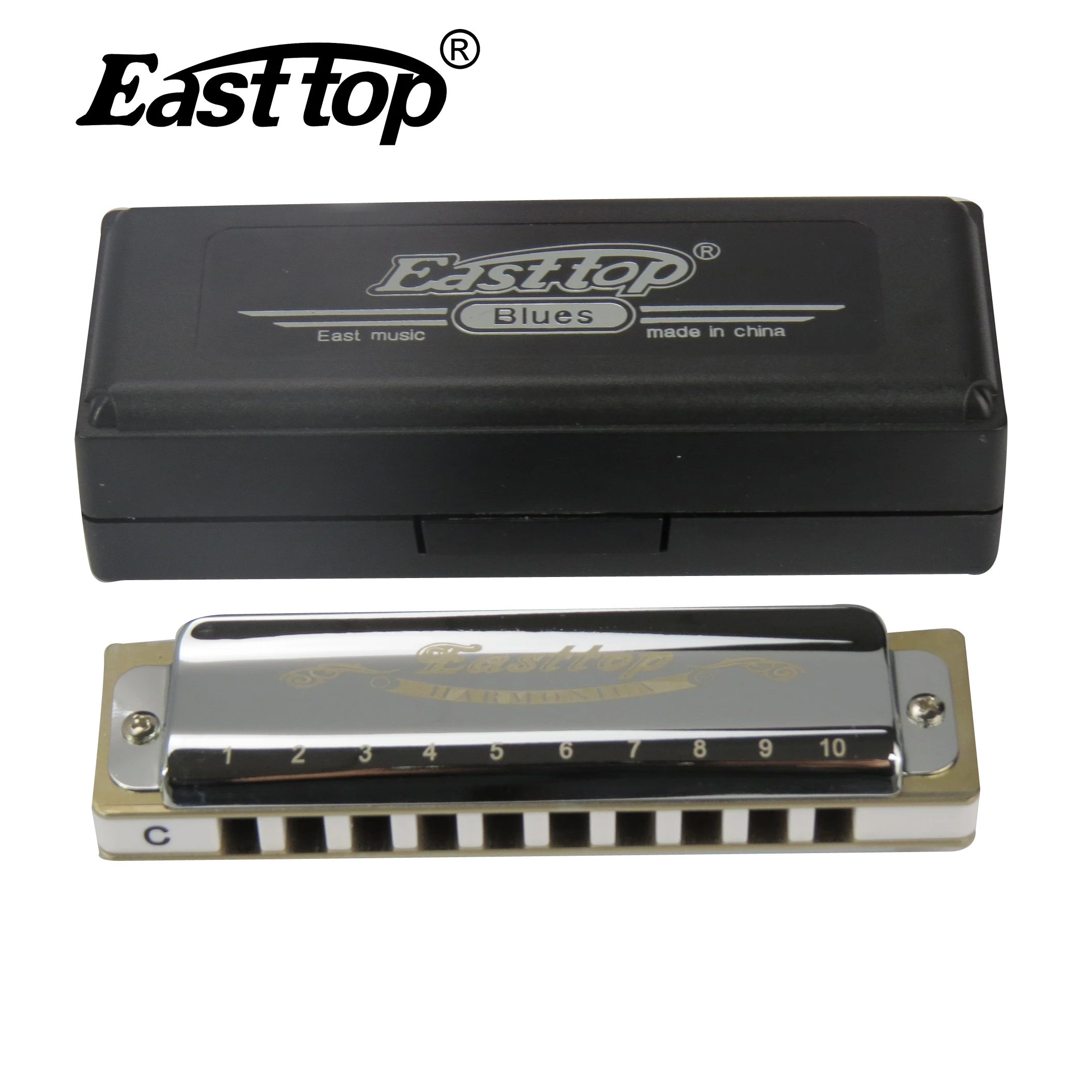 

EASTTOP T008 10 hole advanced harmonica mouth organ professional harmonica