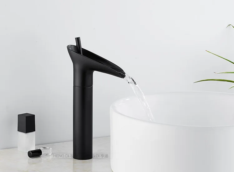 

Copper European Style Archaistic Faucet Retro Waterfall Single Hole Basin Faucet Art Basin Table Basin Hot And Cold Faucet