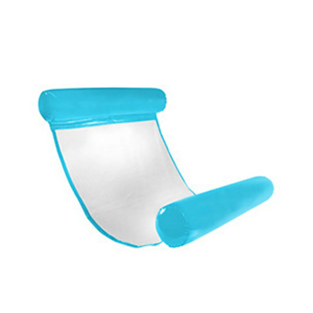 Надувной матрас для бассейна, кольца для плавания, шезлонг, плавающий стул, плавающий гамак, кровать для плавания - Цвет: sky blue