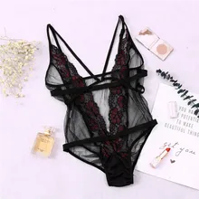 Женское нижнее белье, кружевное сексуальное нижнее белье, халат, эротические пижамы, глубокий v-образный вырез, открытая спина, сексуальное ночное белье, Lenceria размера плюс M-3XL