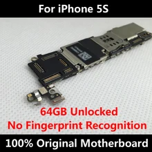 Новое поступление, 64 ГБ версия, оригинальная материнская плата для iPhone 5S, разблокированная материнская плата IOS, установленная логическая плата без отпечатков пальцев