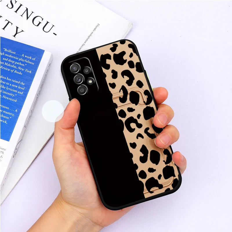 For Samsung A52 Case Soft TPU Silicone Wallet Card Holder Back Cover For Samsung Galaxy A 52 a52 4G 5G Flower Shell Fundas Couqe silicone case samsung