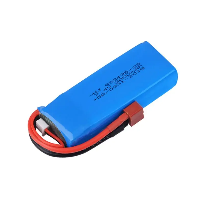 Для Wltoys 144001 Car 2s 7 4 V 3000mAh Улучшенная литий полимерная батарея T Plug для 1/14 RC Boat Lipo Battery