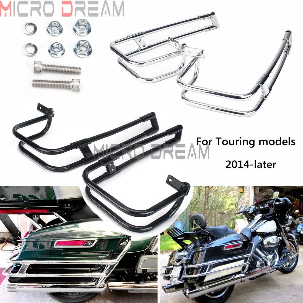 

Жесткие рельсы для Harley 2014-2021 Touring Road King Twin Rail Защита седельной сумки Rail для CVO Limited flhtliebe Ultra Limited FLHTK FLHTKL