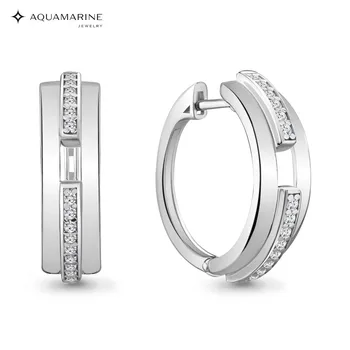 

Congo AQUAMARINE with cubic zirconia, silver 925