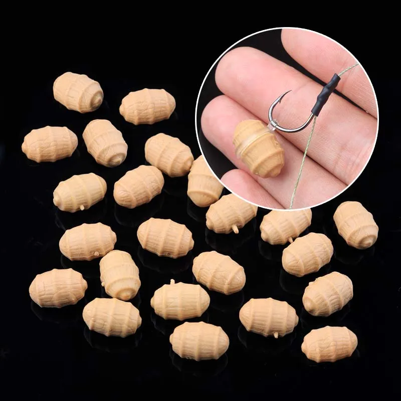 

20 шт., мягкие плавающие выдвижные гранулы для ловли карпа tigernut