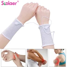 Проводящий электрод на запястье, массажный браслет для Tens, устройство для электротерапии, защита для обезболивания, массажер с кабелем