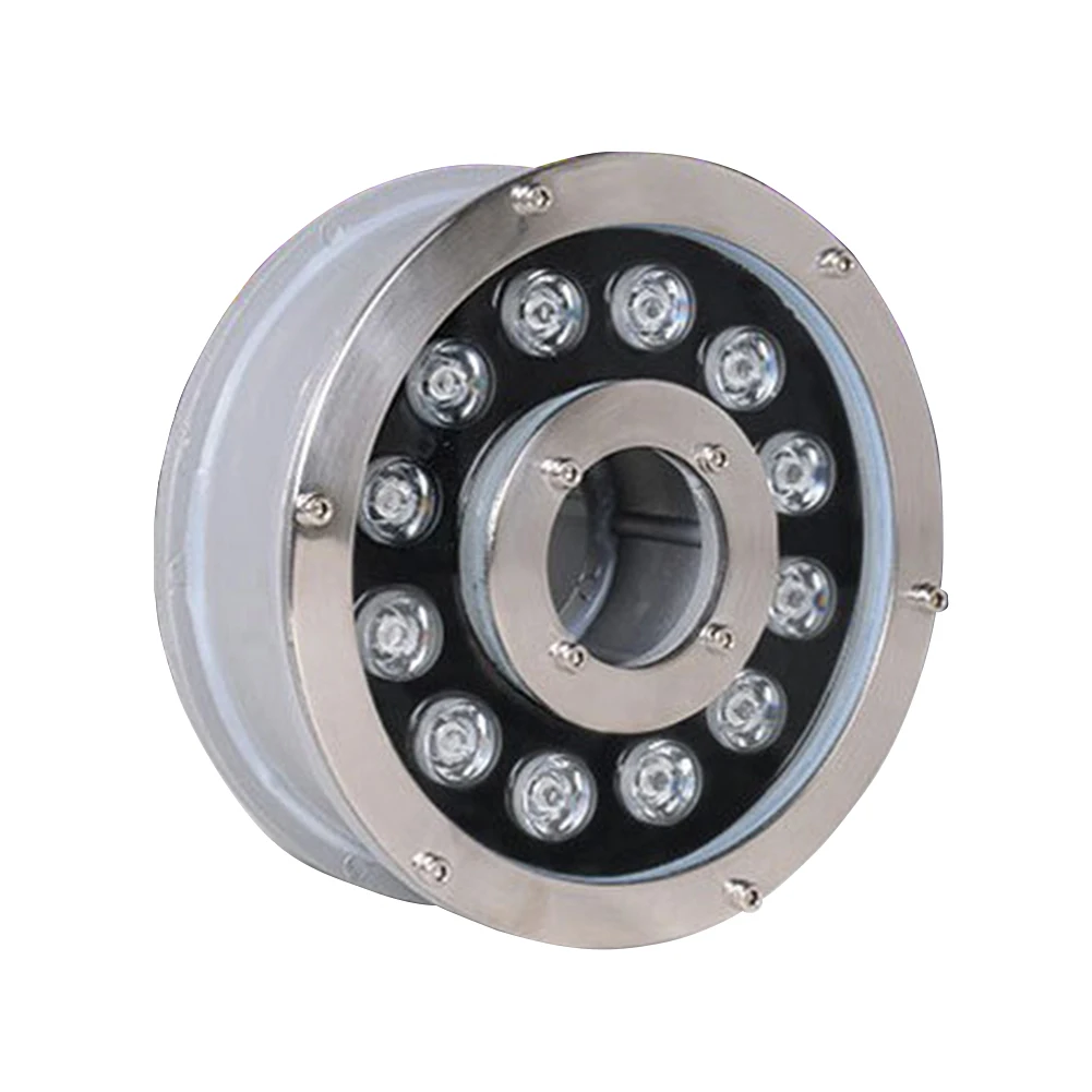 

Bright LED Underwater Light Fountain Pool Stainless Steel Outdoor Swimming Submersible Party Decorative Waterproof Pond Aquarium