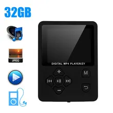 Mini jogador de música mp3 32gb de alta fidelidade portátil walkman com rádio/fm/registro 1.8 Polegada tft tela leitor de música digital mp3