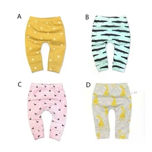 Autumn Cute Baby Pants Boys Girls Pants Children Trousers Cartoon Animal Print Bottoms