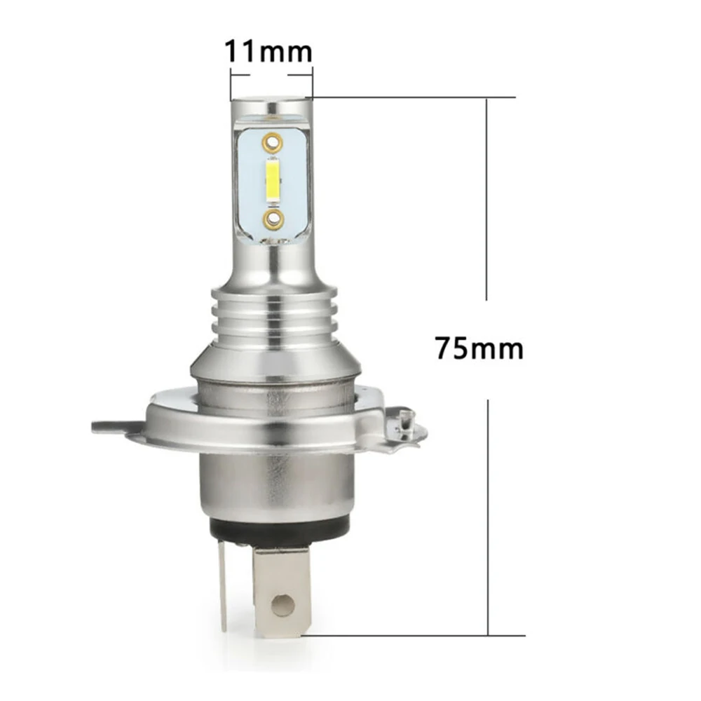 2 шт. H4 HB2 9003 12 V-24 V 160W Автомобильный светодиодный фонарь для противотуманных фар комплект для преобразования фар дальнего/ближнего света 10 лм 6000K белый автомобильный фонарь