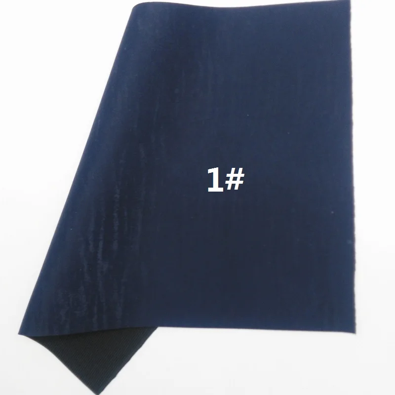 Темно-синий блеск Fabirc, личи искусственная кожа ткань, синтетическая кожа ткань листы для лука A4 " x11" Мерцание Ming XM459 - Цвет: 1