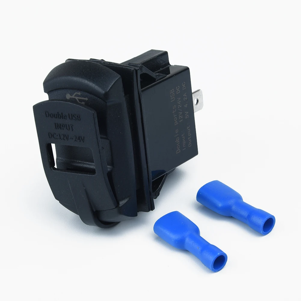 Синее автомобильное зарядное устройство с двумя usb портами для Polaris UTV RZR RZR4 XP 1000 900
