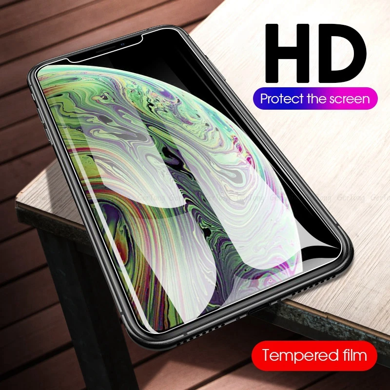 2 шт. Защитная пленка для экрана Flim Для iPhone 11 Pro Max 11 закаленное стекло для iPhone X XR XS Max 6 6s 7 8 Plus ультра защитное стекло