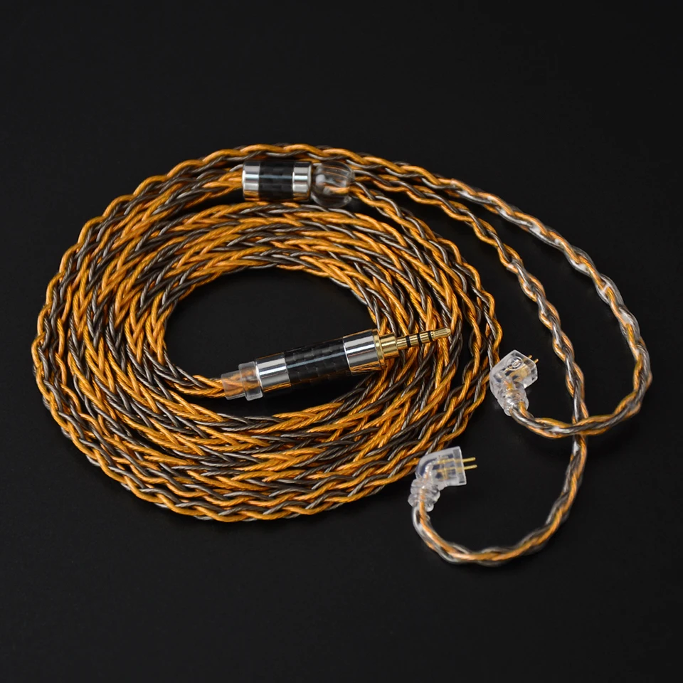 cobre misto, 8 Core, 3.5mm, 2.5mm, 4.4mm,