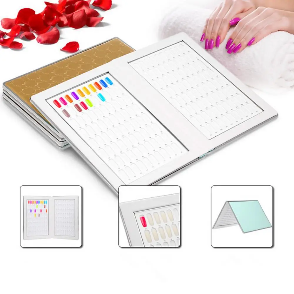 160 Color Card Nail Art Display Book Gel Polish Box Tools |