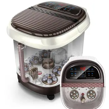 

Foot tub automatic footbath electric massage heating home pedicure machine thermostatic foot massager foot bath barrel