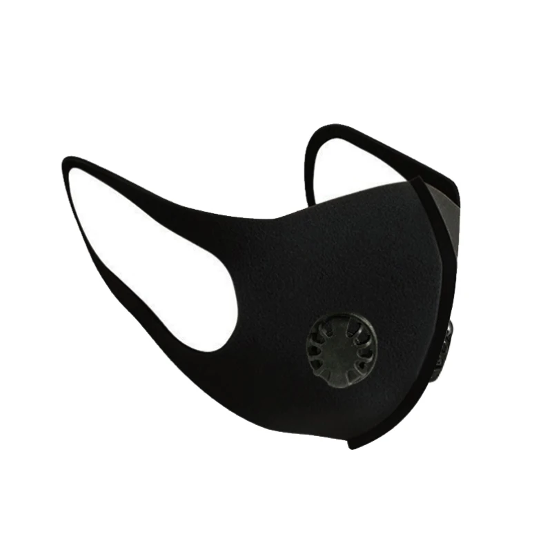 

Double valve Face Mask 3 Layer Filter Breathable Mouth Mask Reusable Anti Pollution Face Shield Wind Proof Mouth Unisex Masks