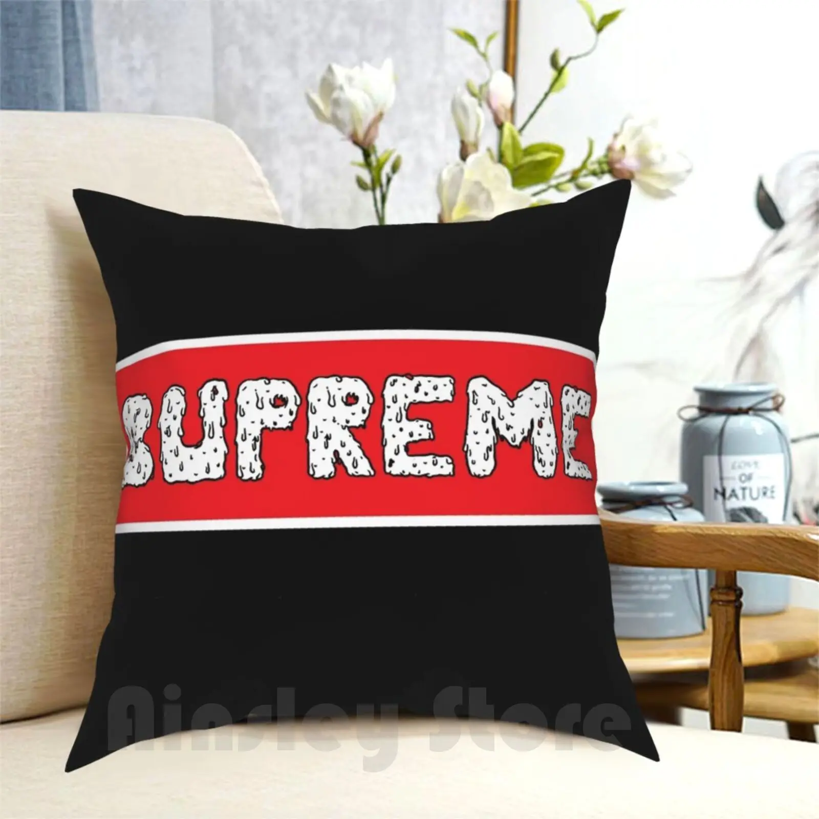 Hypebeast Flower Pillow, Hypebeast Pillow Case, Home Cushion Cover