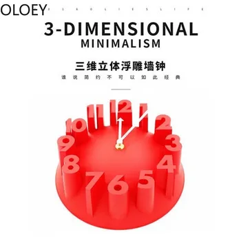 

3D Large Wall Clock Modern Design Watch Wall Decor Silent Bedroom Stereoscopic Kitchen Clock Pow Patrol Shabby Chic Wall Clocks