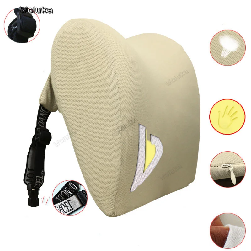 Car Seat Head Neck Rest Massage Auto Pillow Space Memory Neck Headrest Car Cover Vehicular Pillow Seat Headrest CD50 Q05