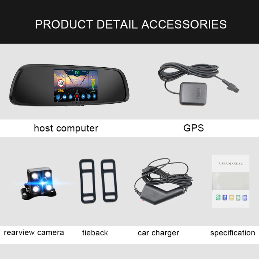 XPX G616-STR, Автомобильный видеорегистратор, зеркало, Dash cam, 3 в 1, автомобильная камера, радар, камера заднего вида, gps, 1080 P, зеркало заднего вида, Dashcam, Автомобильный видеорегистратор, 3 в 1
