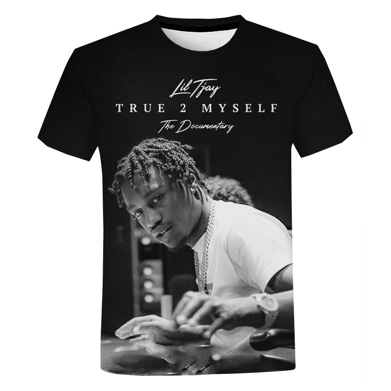 

2021 Newest Lil Tjay T Shirt Casual Brand Men's Summer Tee Rapper Teens Men Women's Tops