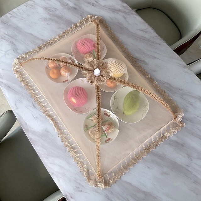 Umbrella Style Food Covers Anti Fly Mosquito Meal Cover Lace Table Large Table Cover Home Gadgets