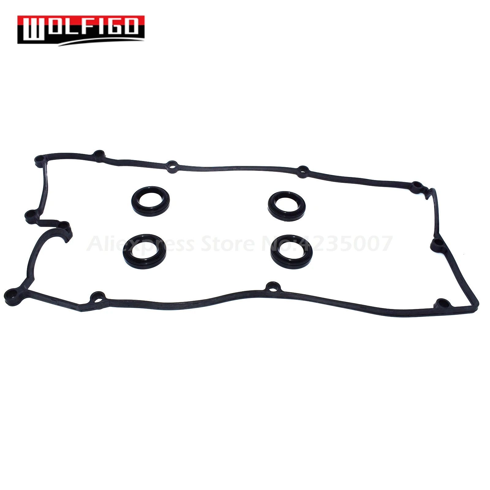 WOLFIGO комплект прокладок клапанной крышки с 4 круговыми для hyundai Accent Kia Rio 22441-26801,2244126801, 2244323001,22443-23001