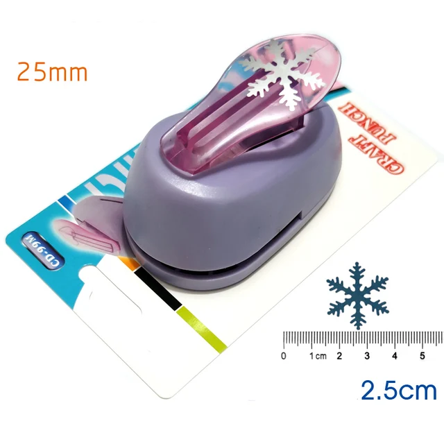 Set di 6 fustellatrici per carta, 25 mm, con motivo a
