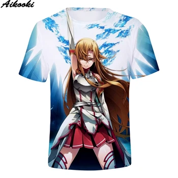 

2020 New Sword Art Online 3D t shirt Men Women Print Sword Art Online 3D Anime T Shirt Men/Women Tops Summer Short Slevee