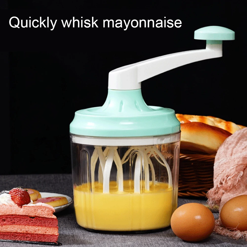 Hand cranked Cream Whisk Egg Beater Baking Tools Blender Cream Stiring