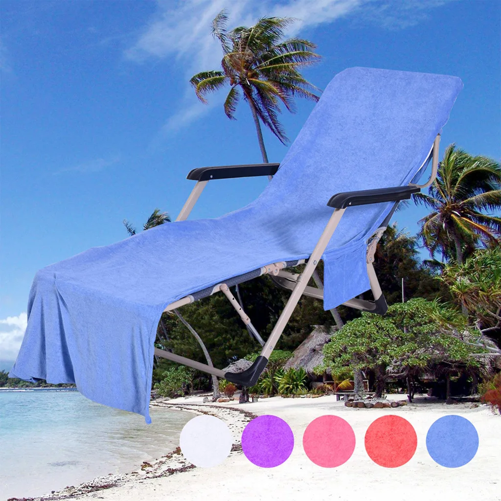 

Chair Beach Towel Lounge Chair Beach Towel Cover Microfiber Pool Lounge Chair Cover With Pockets Quick Drying Beach Vacation