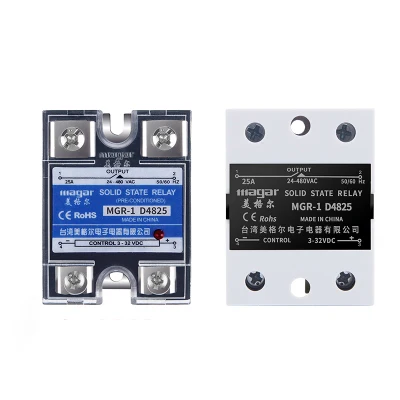 

SSR Solid State Relay Single Phase 24V DC Control AC 220V25A