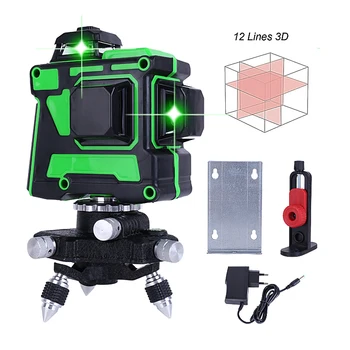 

Laser Level 12 Lines 3D Self-Leveling 360 Horizontal And Vertical Cross-Line Leveler Beam Tools Green Laser Level Instrument