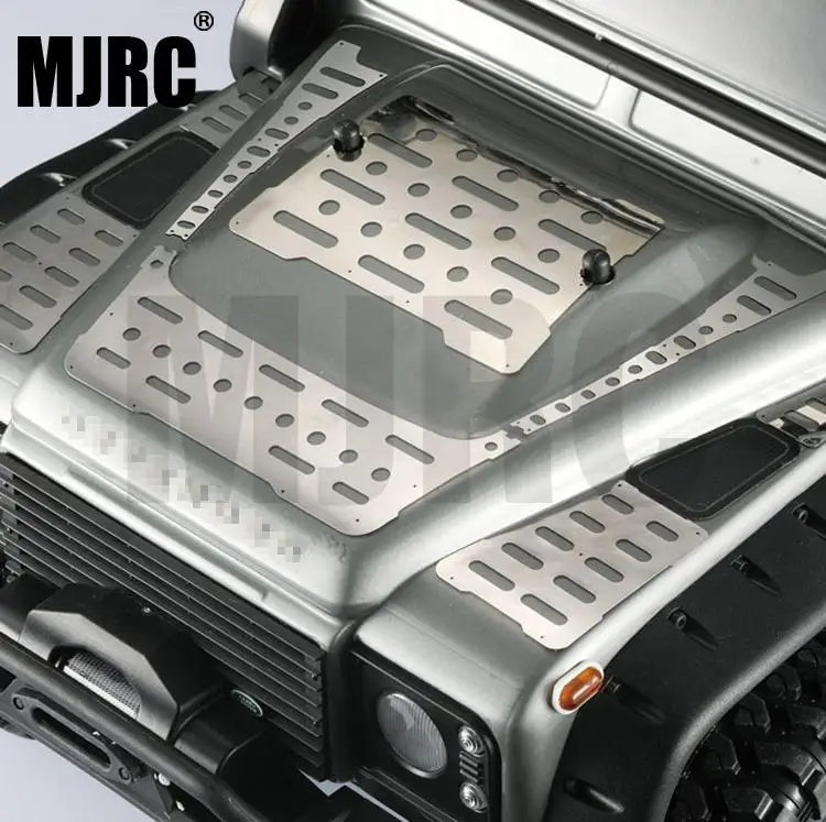 

RC car shell decorative sticker Slim metal plating sticker TRX-4 82056-4 Defender car shell engine cover skid plate