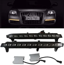 LED clignotant indicateur clignotant dynamique pour Audi Q7 2007 2008 2009 feux de jour clignotant