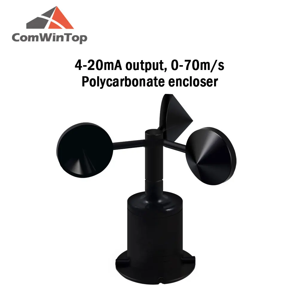 CWT-SWS-A-V10 Aluminum Alloy Wind Speed Sensor - 0-60 M/s Range, 4-20mA/0-5V/0-10V/RS485 Outputs, Industrial Anemometer