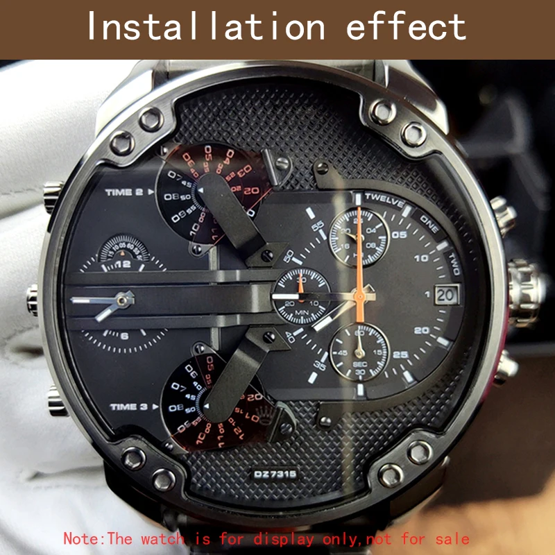 Horloge Crystal Voor Diesel Dz 7264 7258 7259 7270 7331 7370 Minerale Glas  Vervanging Reparatie Onderdelen - AliExpress Watches