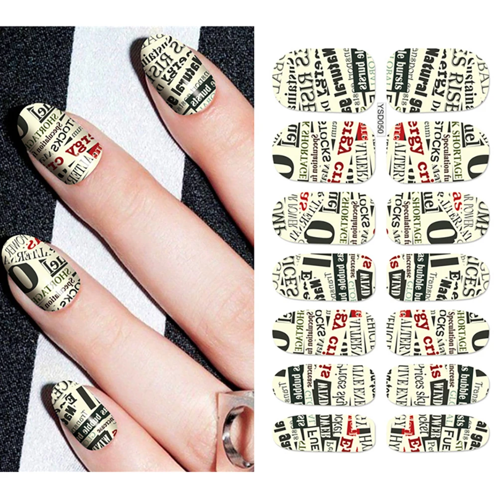 Nail Stickers For Nails Sliders 3D Color Water Transfer Nail Sticker Creativity Decoration Art Necklace Pattern Dreamcatcher