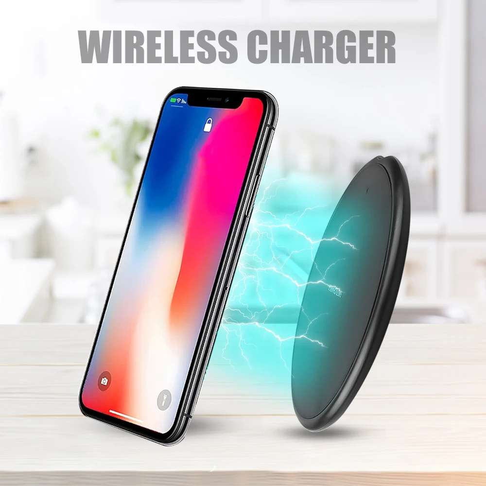 

KEBIDU 10W Wireless Phone Charger For Samsung Galaxy S9/S9+ S8 S7 Note 9 USB Fast Charging Pad for iPhone XS Max XR X 8 Plus