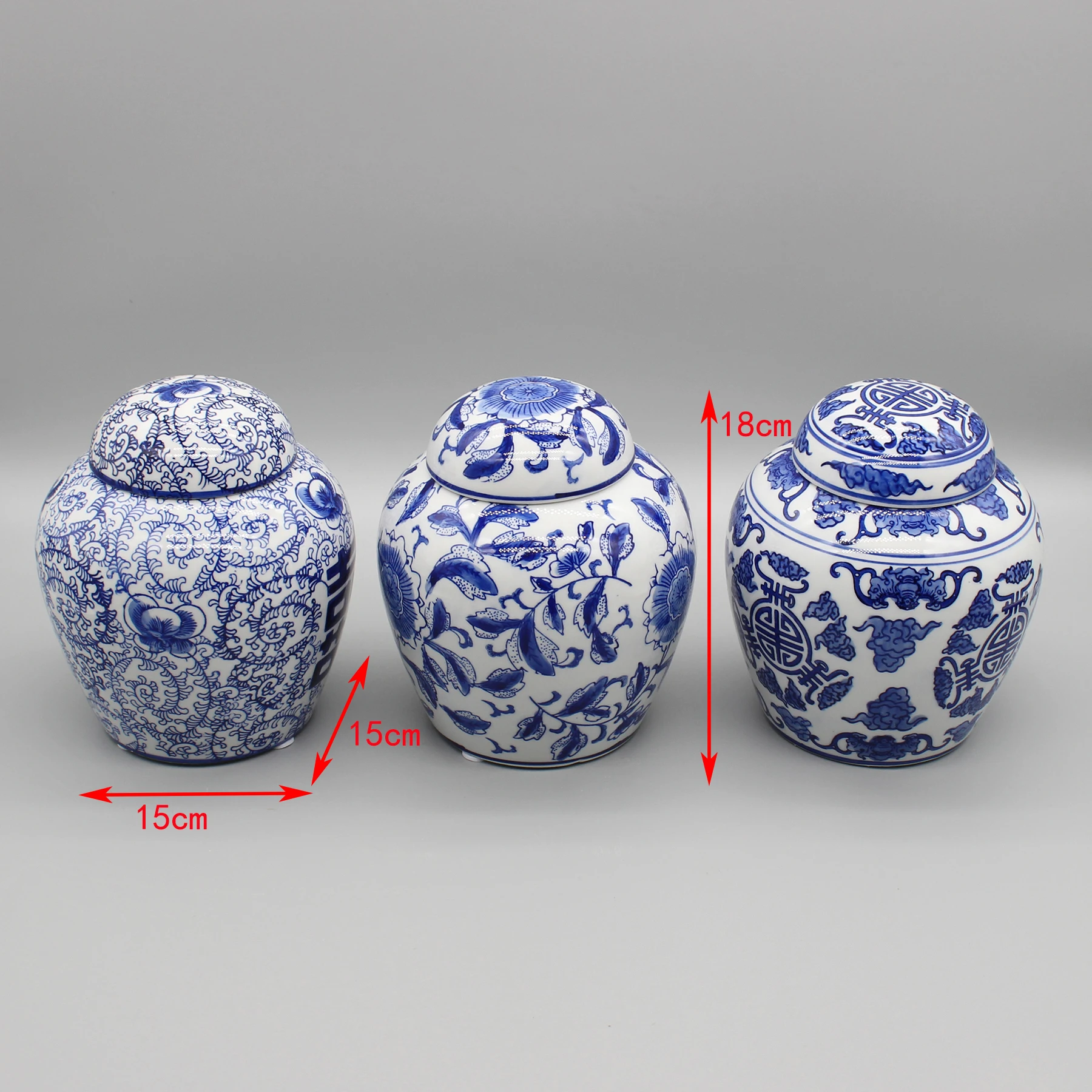 Ceramic pot, blue and white ceramics, table accessory, home decoration 3