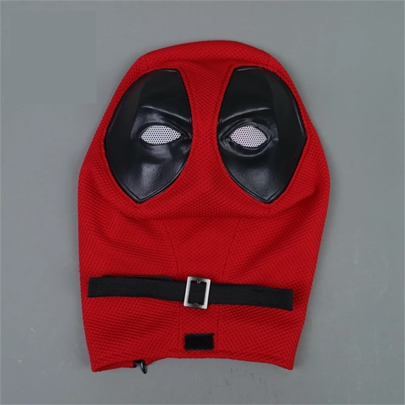 New Anime Deadpool Cosplay Mask Wade Winston Wilson Headgear Knitted Cotton Mesh Helmet Halloween Party Carnival Costume Props