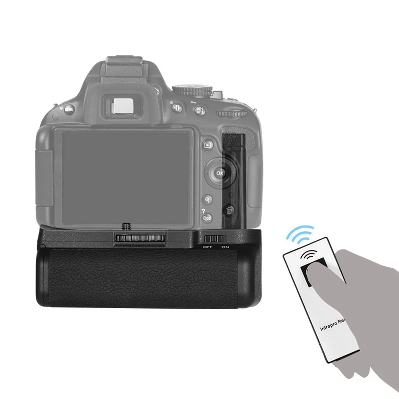 Вертикальный Батарейный держатель для Nikon D5100 D5200 Dslr камеры En-El 14 на батарейках с ИК-пультом дистанционного управления