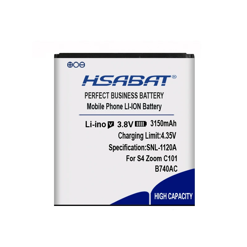Аккумулятор HSABAT B740AC B740AE 3150 мАч для Samsung Galaxy S4 Zoom SM C1010 C105 NX3000 I939D S4zoom