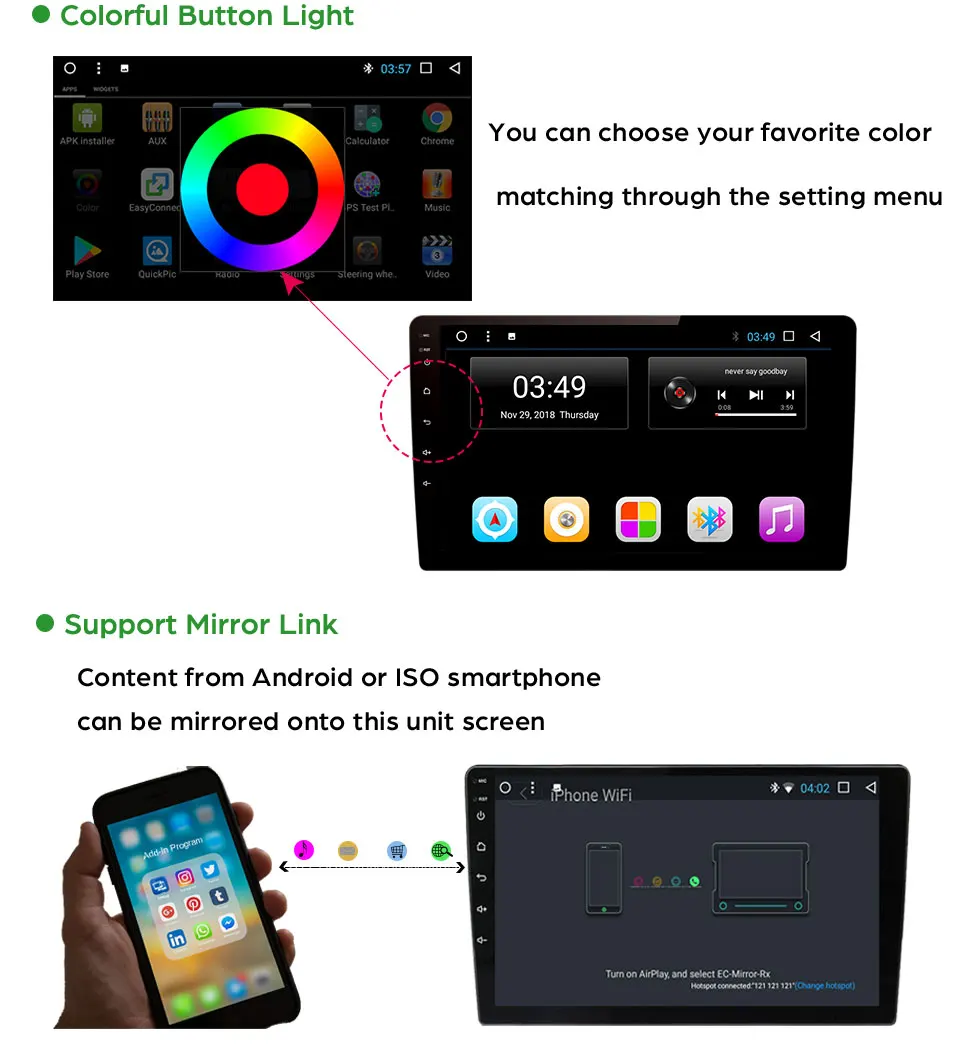 Excellent Android 2din 10.1"HD In-Car Radio System/GPS Navigation/Auto Multimedia Player With RDS/MP3/MP4/Bluetooth/AUX/FM/SD for H6 coupe 6