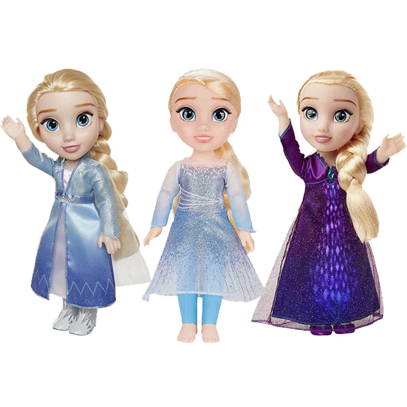 Boneca original da disney, 33cm, boneca frozen, elsa, anna, princesa,  rainha da neve, coleção de brinquedos para meninas - AliExpress