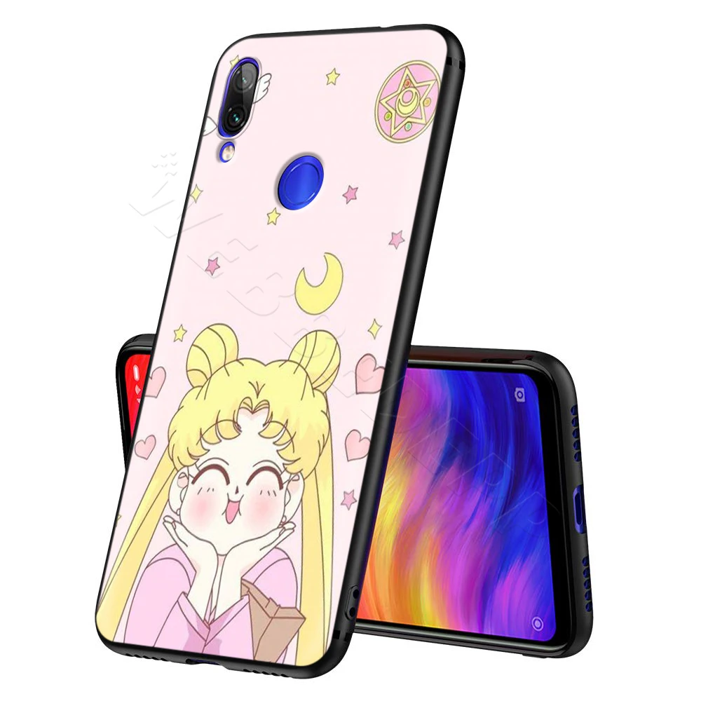 Сейлор Мун милый чехол для Xiaomi Redmi Note 8 MI 3 6 9 A1 A2 A3 8A 6X 9T CC9 Lite SE Pro Max F1 10|Бамперы| |