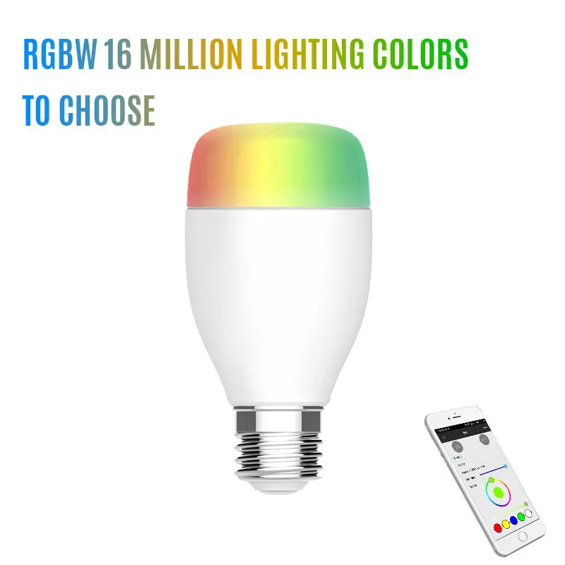 Умная лампа с Wi Fi цветная светодиодная RGB E27 пробуждение теплсветильник свет